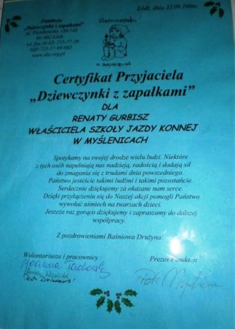 Certyfikaty i dyplomy